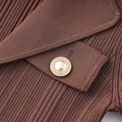 Knit Midi Dress for Women | Casual Long Sleeve Bodycon Dress