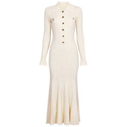 Women's Sweater Dresses Long Sleeve Ribbed knit Dresses