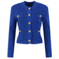 Women Knit Cardigan O-Neckline Cropped Knitted Slim Coat