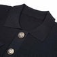 Women's Buttoned Knit Cardigan Skirt Suit