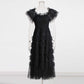 Off-shoulder Lisette Ruffle Mesh Dresses Lace Gown