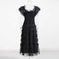 Off-shoulder Lisette Ruffle Mesh Dresses Lace Gown