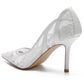 Lace Heels Ladies Bridal Party Pumps Formal Dress Shoes