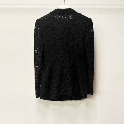 Women One Button Pantsuit Lace Wedding Sut Slim Fit Formal Set