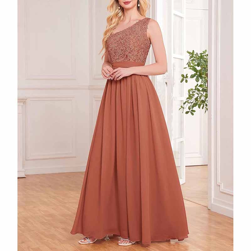 One Shoulder Bridesmaid Dresses Long for Wedding with Pockets Lace Bod SD Dresscode & Fashiontrends One Shoulder Bridesmaid Dresses Long for Wedding with Pockets Lace Bod SD Dresscode & Fashiontrends