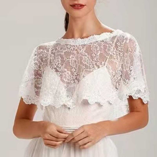 Lace Wedding Bridal Jackets Shawl Cape