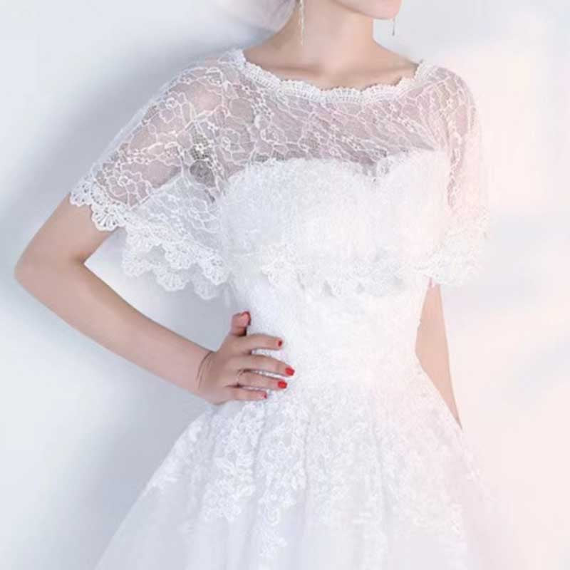 Lace Wedding Bridal Jackets Shawl Cape