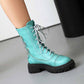 Women's Combat Boots High Top Ankle Lace-Up Boots