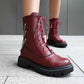 Women's Combat Boots High Top Ankle Lace-Up Boots