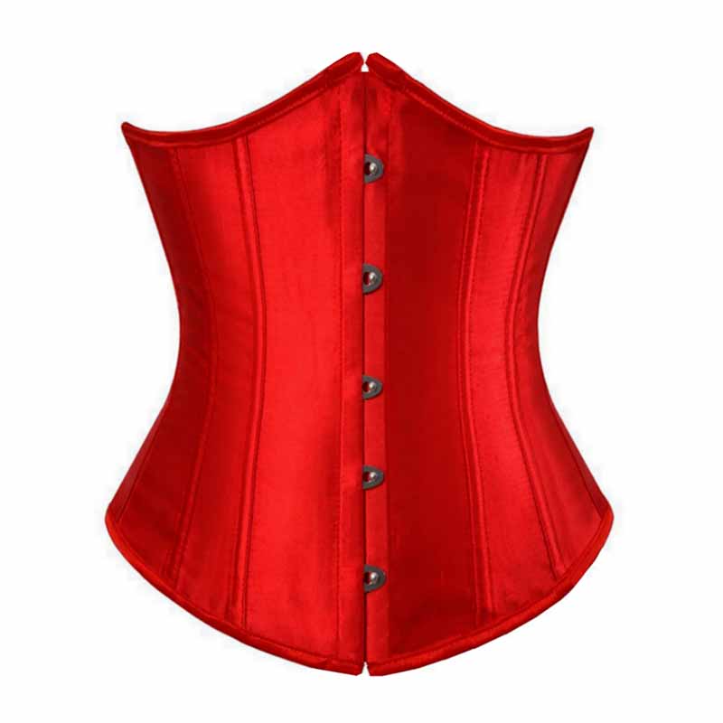 Women's Lace Up Boned Underbust Waist Trainer Corset