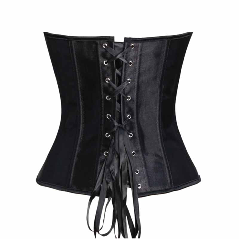 Women's Lace Up Boned Underbust Waist Trainer Corset