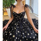 Garden Prom Dress Tulle Glitter Starry Long Lace-Up Straps Birthday Party Ball Gowns