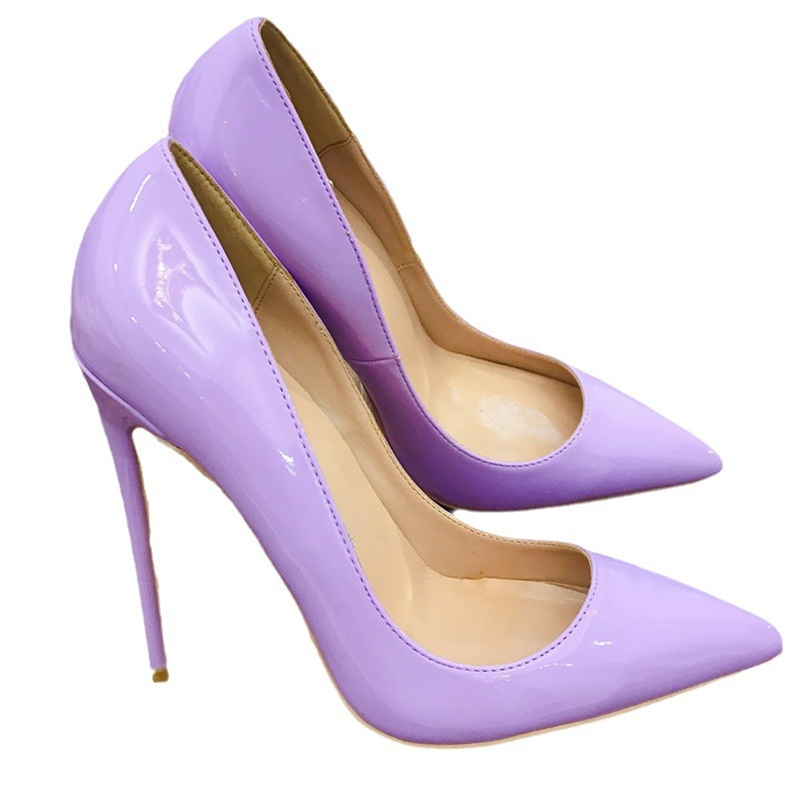 Elegant lavender high heels for women with a sleek pointed toe and stiletto heel design