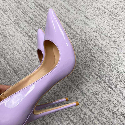 Lavender high heels for women by SD Dresscode with stylish pointed toe and slim stiletto heel