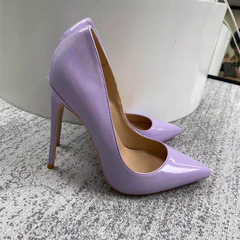 Elegant lavender high heels for women with a sleek pointed toe design and a high stiletto heel