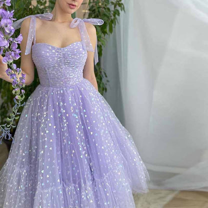 Teens Homecoming Dresses Short Tulle Spaghetti Straps Prom Graduation Dress With Embroidery