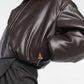 Thickened winter jacket short imitation leather jacket for women
