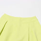 One Button Short Blazer Loose Pants Suits Lemon Green