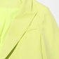 One Button Short Blazer Loose Pants Suits Lemon Green