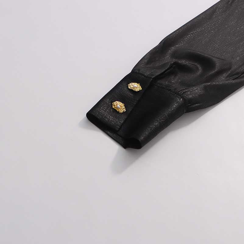 Black High Neck Long Dress with Metallic Belt – Vintage Fitted Waist Evening Gown for Women