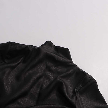 Black High Neck Long Dress with Metallic Belt – Vintage Fitted Waist Evening Gown for Women