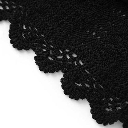 Square Neck Midi Black Dress Body-Con Slim Fit Chic A-Line Cocktail Dress