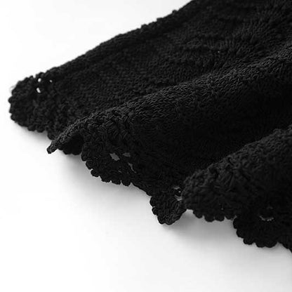 Square Neck Midi Black Dress Body-Con Slim Fit Chic A-Line Cocktail Dress