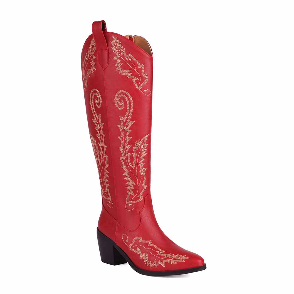 Cowgirl Boots Western Boots with Classic Embroidery