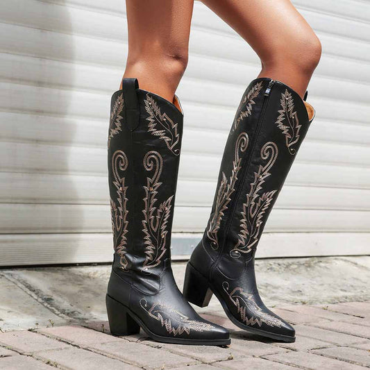 Cowgirl Boots Western Boots with Classic Embroidery