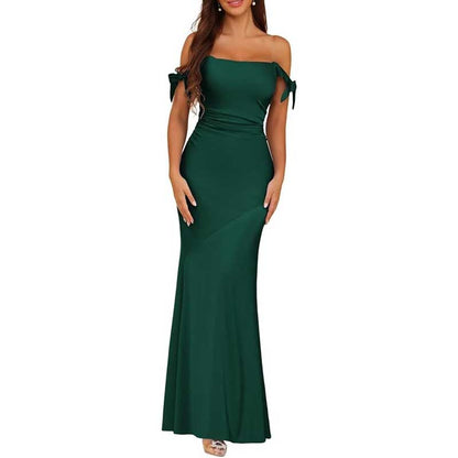 Mermaid Bridesmaid Dresses Satin Long Prom Dress Formal Evening Party Gowns