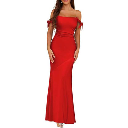 Mermaid Bridesmaid Dresses Satin Long Prom Dress Formal Evening Party Gowns