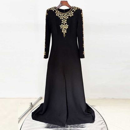 Womens Beaded Evening Dress Long Dresses