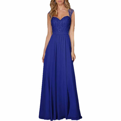 Long Chiffon Wedding Bridesmaid Dresses Sleeveless Formal Dress Wedding Guest Dress