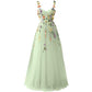 Garden Prom Dress Tulle Prom Dress with Appliques Wedding Gown Birthday Evening Dress