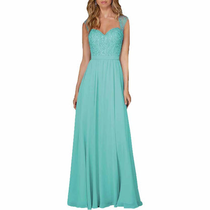 Long Chiffon Wedding Bridesmaid Dresses Sleeveless Formal Dress Wedding Guest Dress