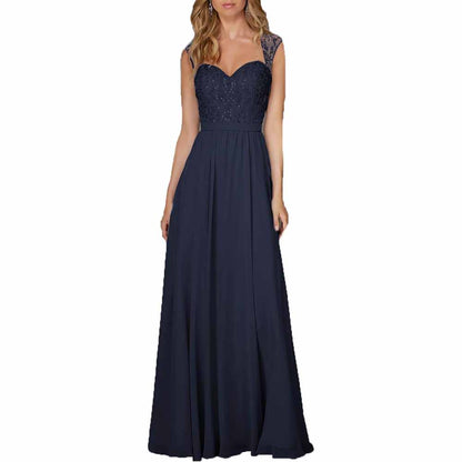 Long Chiffon Wedding Bridesmaid Dresses Sleeveless Formal Dress Wedding Guest Dress