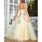 Garden Prom Dress Tulle Prom Dress with Appliques Wedding Gown Birthday Evening Dress