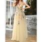 Garden Prom Dress Tulle Prom Dress with Appliques Wedding Gown Birthday Evening Dress