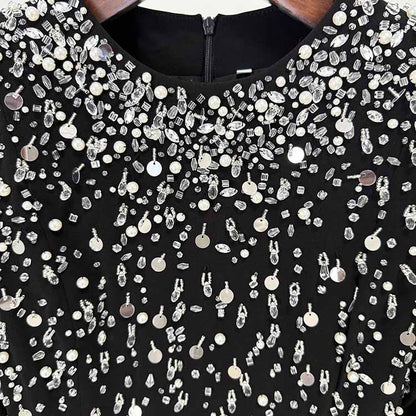 Sparkly A-Line Beaded Long Evening Dresses For Events