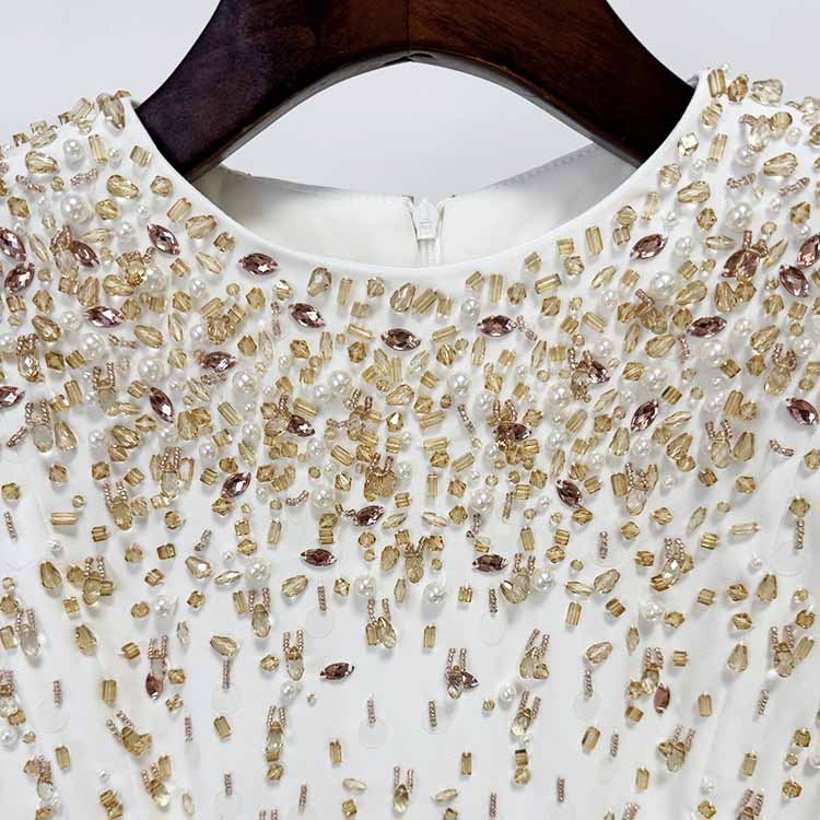 Sparkly A-Line Beaded Long Evening Dresses For Events