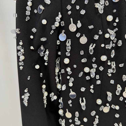 Sparkly A-Line Beaded Long Evening Dresses For Events