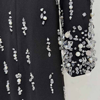 Sparkly A-Line Beaded Long Evening Dresses For Events
