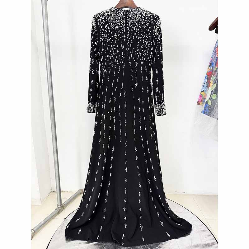 Sparkly A-Line Beaded Long Evening Dresses For Events