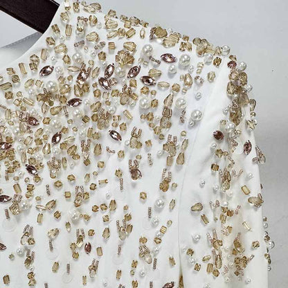 Sparkly A-Line Beaded Long Evening Dresses For Events