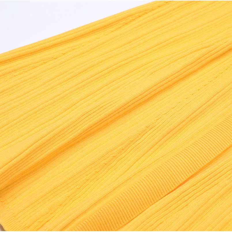 Long Sleeve Round-Neck Knit Dress Long