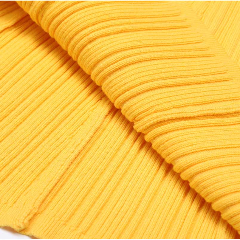 Long Sleeve Round-Neck Knit Dress Long