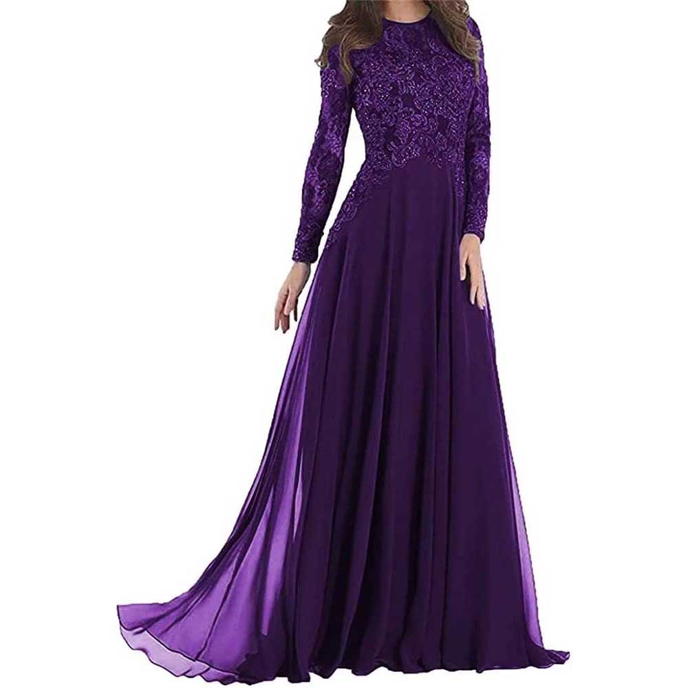 Prom Gowns Formal Event Dresses with Sleeves