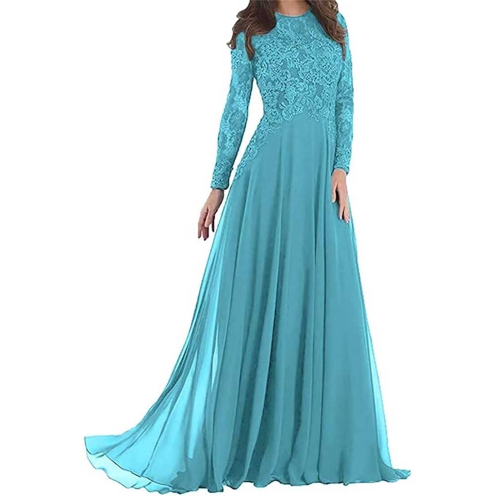 Prom Gowns Formal Event Dresses with Sleeves