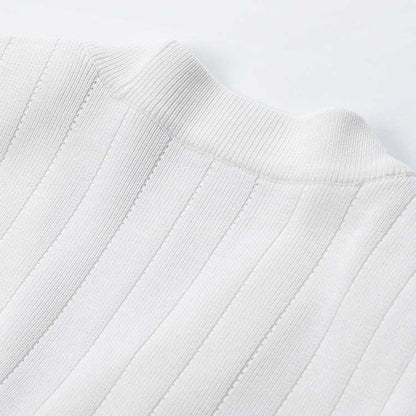 Women Knit Cardigan V-Neckline Cropped Top Long Sleeve Knitted Slim Coat