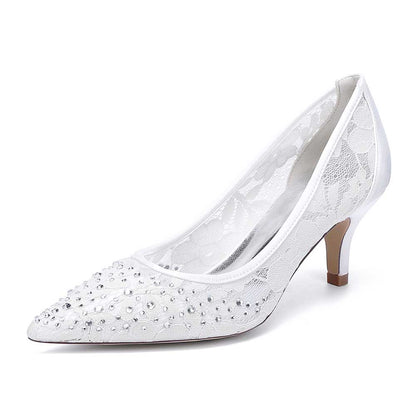 Low Heeled Dress Shoes Rhinestones Formal Low Heels Sparkle Wedding Shoes